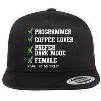 Funny Computer Programmer Software Developer For Women Flatbill Hat