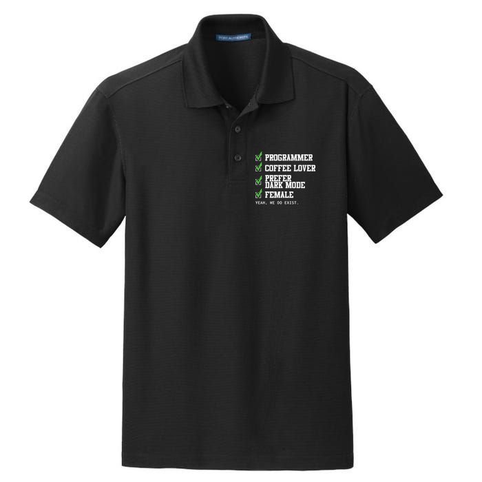 Funny Computer Programmer Software Developer For Women Dry Zone Grid Polo