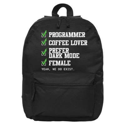 Funny Computer Programmer Software Developer For Women 16 in Basic Backpack