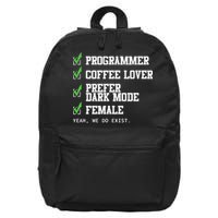 Funny Computer Programmer Software Developer For Women 16 in Basic Backpack
