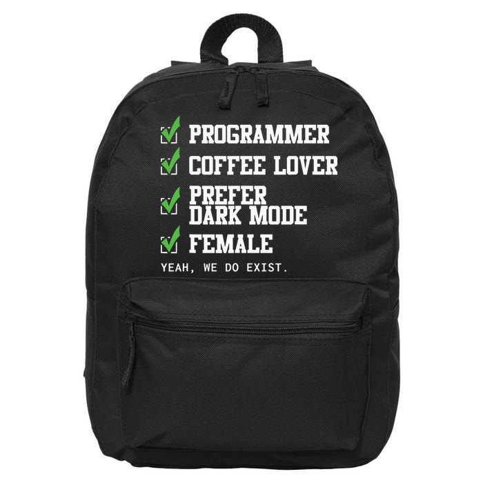 Funny Computer Programmer Software Developer For Women 16 in Basic Backpack