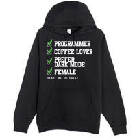 Funny Computer Programmer Software Developer For Women Premium Pullover Hoodie