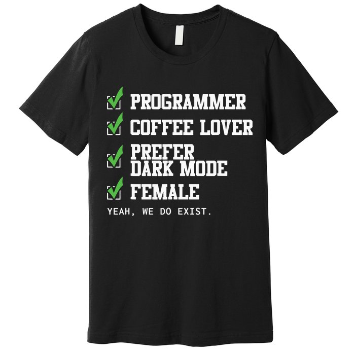 Funny Computer Programmer Software Developer For Women Premium T-Shirt