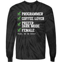Funny Computer Programmer Software Developer For Women Tie-Dye Long Sleeve Shirt