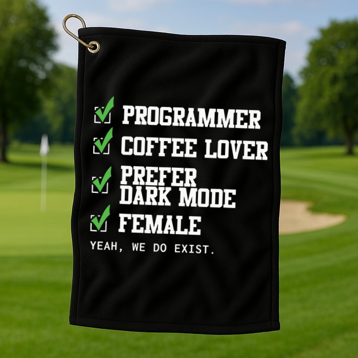 Funny Computer Programmer Software Developer For Women Golf Towel