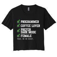 Funny Computer Programmer Software Developer For Women Crop Top