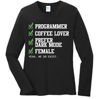 Funny Computer Programmer Software Developer For Women Ladies Long Sleeve Shirt