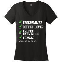 Funny Computer Programmer Software Developer For Women Women's V-Neck T-Shirt