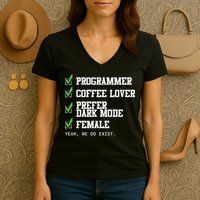 Funny Computer Programmer Software Developer For Women Women's V-Neck T-Shirt