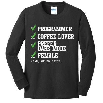 Funny Computer Programmer Software Developer For Women Kids Long Sleeve Shirt