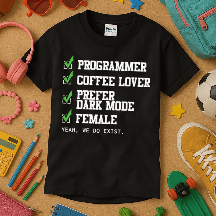 Funny Computer Programmer Software Developer For Women Kids T-Shirt