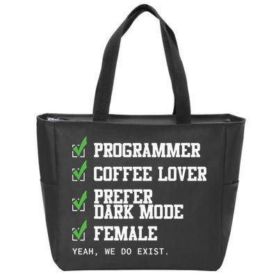 Funny Computer Programmer Software Developer For Women Zip Tote Bag