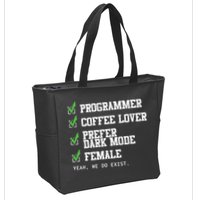 Funny Computer Programmer Software Developer For Women Zip Tote Bag
