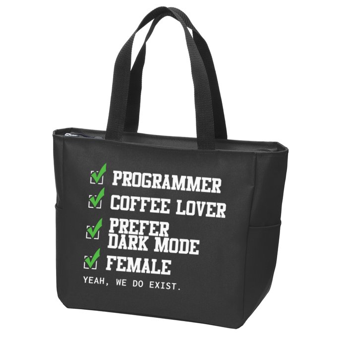 Funny Computer Programmer Software Developer For Women Zip Tote Bag