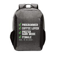 Funny Computer Programmer Software Developer For Women Vector Backpack