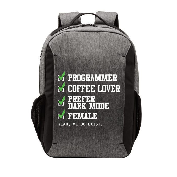 Funny Computer Programmer Software Developer For Women Vector Backpack