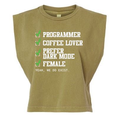 Funny Computer Programmer Software Developer For Women Garment-Dyed Women's Muscle Tee