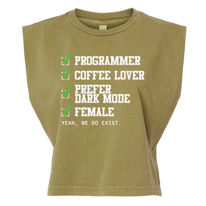 Funny Computer Programmer Software Developer For Women Garment-Dyed Women's Muscle Tee