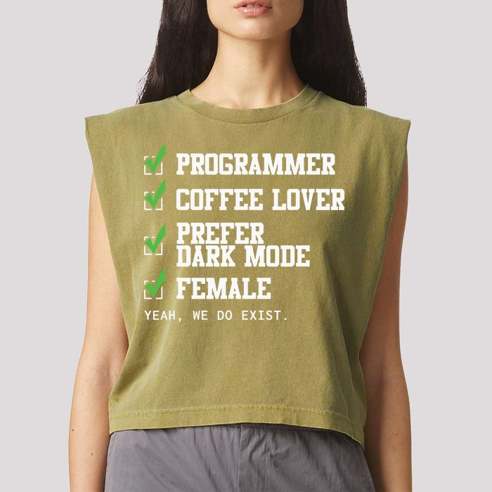 Funny Computer Programmer Software Developer For Women Garment-Dyed Women's Muscle Tee