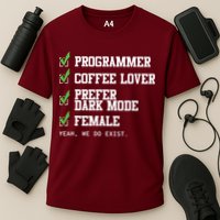 Funny Computer Programmer Software Developer For Women Performance Shirt