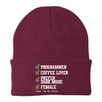 Funny Computer Programmer Software Developer For Women Beanie