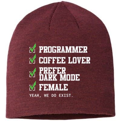 Funny Computer Programmer Software Developer For Women Sustainable Beanie
