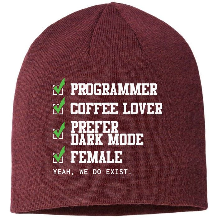 Funny Computer Programmer Software Developer For Women Sustainable Beanie