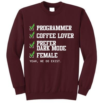 Funny Computer Programmer Software Developer For Women Tall Sweatshirt