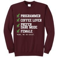 Funny Computer Programmer Software Developer For Women Tall Sweatshirt