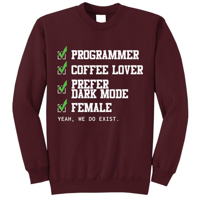 Funny Computer Programmer Software Developer For Women Tall Sweatshirt