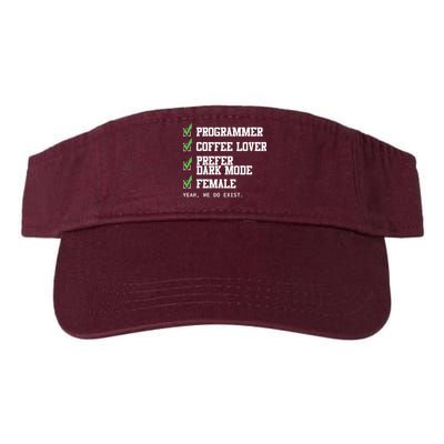 Funny Computer Programmer Software Developer For Women Visor