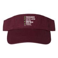 Funny Computer Programmer Software Developer For Women Visor
