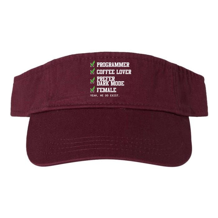 Funny Computer Programmer Software Developer For Women Visor