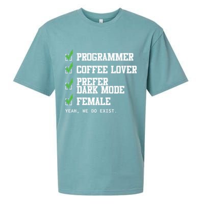 Funny Computer Programmer Software Developer For Women Sueded Cloud Jersey T-Shirt