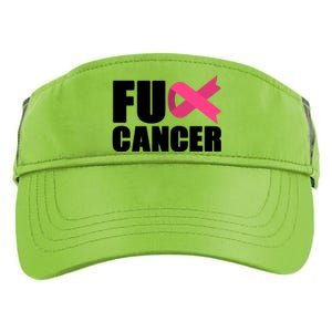 FU Cancer Pink Ribbon Breast Cancer Awareness Adult Drive Performance Visor