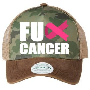 FU Cancer Pink Ribbon Breast Cancer Awareness Legacy Tie Dye Trucker Hat