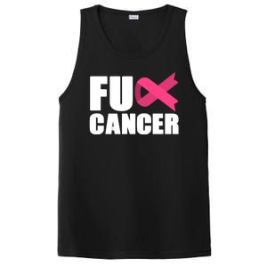 FU Cancer Pink Ribbon Breast Cancer Awareness PosiCharge Competitor Tank