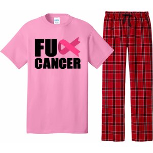 FU Cancer Pink Ribbon Breast Cancer Awareness Pajama Set