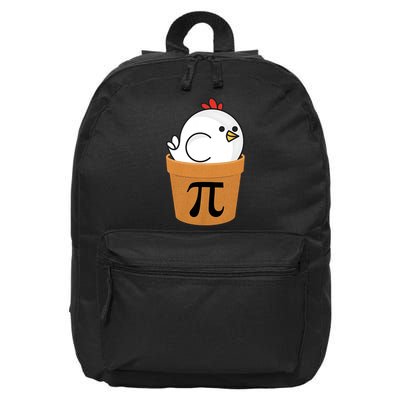 Funny Chicken Pot Pi Shirt Day Pie Math Lover Geek Gift 3.14 16 in Basic Backpack