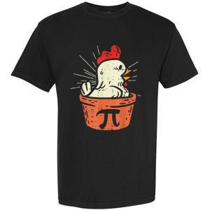 Funny Chicken Pot Pi Day Pie Math Lover Geek 3.14 Garment-Dyed Heavyweight T-Shirt