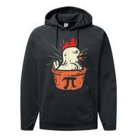 Funny Chicken Pot Pi Day Pie Math Lover Geek 3.14 Performance Fleece Hoodie