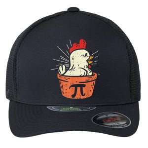 Funny Chicken Pot Pi Day Pie Math Lover Geek 3.14 Flexfit Unipanel Trucker Cap