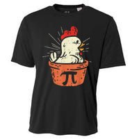 Funny Chicken Pot Pi Day Pie Math Lover Geek 3.14 Cooling Performance Crew T-Shirt