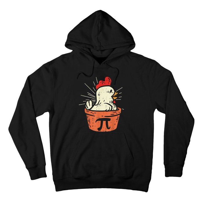 Funny Chicken Pot Pi Day Pie Math Lover Geek 3.14 Hoodie