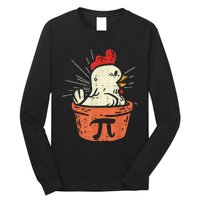 Funny Chicken Pot Pi Day Pie Math Lover Geek 3.14 Long Sleeve Shirt