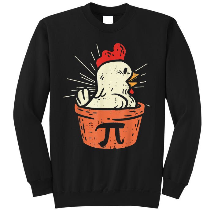 Funny Chicken Pot Pi Day Pie Math Lover Geek 3.14 Sweatshirt