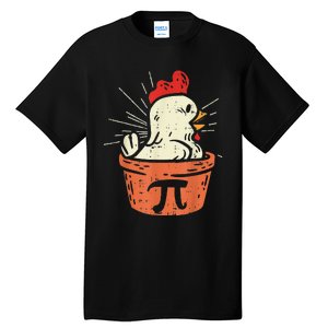 Funny Chicken Pot Pi Day Pie Math Lover Geek 3.14 Tall T-Shirt