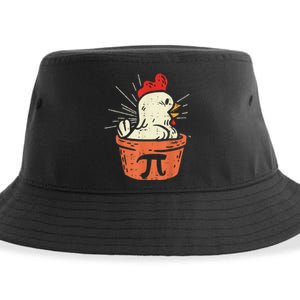 Funny Chicken Pot Pi Day Pie Math Lover Geek 3.14 Sustainable Bucket Hat