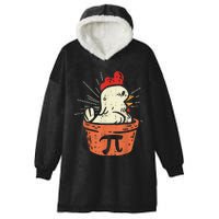 Funny Chicken Pot Pi Day Pie Math Lover Geek 3.14 Hooded Wearable Blanket