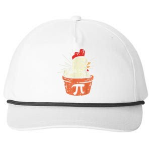 Funny Chicken Pot Pi Day Pie Math Lover Geek 3.14 Snapback Five-Panel Rope Hat